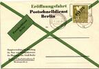 Berlin 17 als Ersttagsbrief amtliche Eröffnungsfahrt Postschnelldienst -