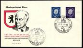   Berlin Berlin 185-186 gestempelt mit Ersttagssonderstempel als FDC MiNr. 185-186 gestempelt mit Ersttagssonderstempel als FDC st