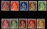 Schweiz Schweiz 101-110 x mit Falz MiNr. 101-110 x mit Falz -
