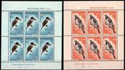 Libanon Libanon 413-414 mit Falz als Kleinbogen, Vögel MiNr. 413-414 mit Falz als Kleinbogen, Vögel -
