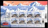 Schweiz Schweiz 2483-2484 gestempelt als Kleinbögen mit ESST, Piz Gloria MiNr. 2483-2484 gestempelt als Kleinbögen mit ESST, Piz Gloria -