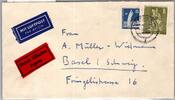 Berlin 145, 153 auf Brief Mischfrankatur -