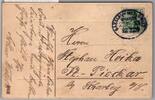 Bahnpost Pommern auf Postkarte Breslau-Myslowitz Zug 35 -