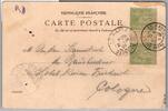 Frankreich 84 I / II auf Postkarte Zwischensteg