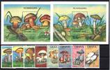 Ghana Ghana 1287-1294 und Block 145 und 146 postfrisch Pilze MiNr. 1287-1294 und Block 145 und 146 postfrisch Pilze -