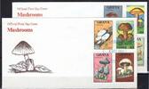 Ghana Ghana 1287-1294 gestempelt als FDCs / Pilze MiNr. 1287-1294 gestempelt als FDCs / Pilze -