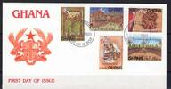 Ghana Ghana 1282-1286 gestempelt als FDC / Revolution MiNr. 1282-1286 gestempelt als FDC / Revolution -