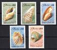 Ghana Ghana 1364-1368 postfrisch Muscheln MiNr. 1364-1368 postfrisch Muscheln -