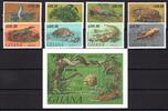 Ghana Ghana 1606-1613 und Block 183 postfrisch Reptilien MiNr. 1606-1613 und Block 183 postfrisch Reptilien -