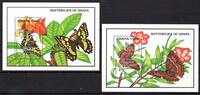 Ghana Ghana Block 204 und 205 mit Falz Schmetterlinge MiNr. Block 204 und 205 mit Falz Schmetterlinge -