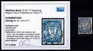 Danzig Danzig 215 b PF I gestempelt Kurzbefund Bock BPP, Plattenfehler I MiNr. 215 b PF I gestempelt Kurzbefund Bock BPP, Plattenfehler -