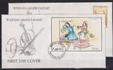 Ghana Ghana 1785 und Block 216 gestempelt als FDC / Mozart MiNr. 1785 und Block 216 gestempelt als FDC / Mozart -