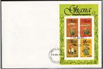 Ghana Ghana Block 231 gestempelt als FDCs / Pilze MiNr. Block 231 gestempelt als FDCs / Pilze -