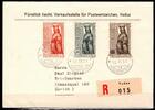 Liechtenstein Liechtenstein 329-331 gestempelt als FDC/ Ersttagsbrief, Ankunftsstempel MiNr. 329-331 gestempelt als FDC/ Ersttagsbrief, Ankunf -