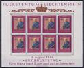 Liechtenstein Liechtenstein 903 postfrisch als Kleinbogen, Fürst Franz Josef II. MiNr. 903 postfrisch als Kleinbogen, Fürst Franz Josef II. -
