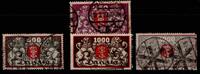 Danzig Danzig 119-122 gestempelt u.a. geprüft Gruber BPP, 122 leichte Mängel MiNr. 119-122 gestempelt u.a. geprüft Gruber BPP, 122 leic -