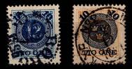 Schweden Schweden 39 - 40 gestempelt MiNr. 39 - 40 gestempelt -