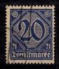 Deutsches Reich Dienstmarken Deutsches Reich Dienstmarken 19 b gestempelt geprüft Infla Berlin u.a. MiNr. 19 b gestempelt geprüft Infla Berlin u.a. -