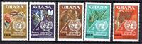 Ghana Ghana 1496-1500 postfrisch Vereinte Nationen MiNr. 1496-1500 postfrisch Vereinte Nationen -