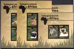 Ghana Ghana 4447-4454, Block 547 und 548 postfrisch Kleinbogensatz / Wildtiere MiNr. 4447-4454, Block 547 und 548 postfrisch Kleinboge -