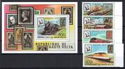Obervolta Obervolta Block 53 + 755-758 postfrisch Lokomotiven + Briefmarken MiNr. Block 53 + 755-758 postfrisch Lokomotiven + Briefmarken -