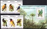 Sao Tome e Principe Sao Tome e Principe Block 39 + 604-609 postfrisch Vögel MiNr. Block 39 + 604-609 postfrisch Vögel -