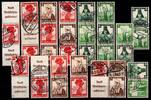 Deutsches Reich Deutsches Reich K 25-K 26, S 231-S 242, W 102 gestempelt alle Zd Trachten MiNr. K 25-K 26, S 231-S 242, W 102 gestempelt alle Zd -