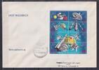 DDR DDR 1636-1643 gestempelt als Kleinbogen mit ESSt auf FDC, Weltraumflüge MiNr. 1636-1643 gestempelt als Kleinbogen mit ESSt auf F -