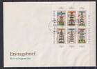 DDR DDR 3134-3139 gestempelt als Kleinbogen mit ESSt auf FDC Weihnachten 1987 MiNr. 3134-3139 gestempelt als Kleinbogen mit ESSt auf -