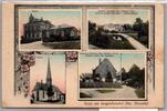 Ak Langenchursdorf Schule Gasthof Kirche 1915 -