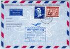 Berlin 125, 128 auf Brief Lufthansa Erstflug -