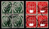 Deutsches Reich Deutsches Reich 544-545 gestempelt als 4er Block MiNr. 544-545 gestempelt als 4er Block -