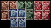 Deutsches Reich 565-568 gestempelt im 4er Block MiNr. 565-568 gestempelt im 4er Block