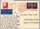 Deutsches Reich Freistempler auf Postkarte Ostropa Ausstellung -