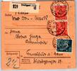 Deutsches Reich 170, 192 auf Paketkarte -
