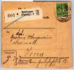 Deutsches Reich 182, 187 auf Paketkarte -