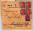 Deutsches Reich 187, 191 auf Paketkarte -