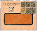 Deutsches Reich 308,316,319,321,324 auf Brief Mischfrankatur -