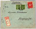 Deutsches Reich 187, 201 auf Brief Einschreiben -