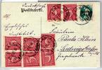 Deutsches Reich 126, 158 auf Postkarte Drucksache -