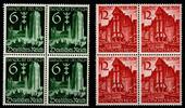 Deutsches Reich Deutsches Reich 714-715 postfrisch als 4er Block MiNr. 714-715 postfrisch als 4er Block -