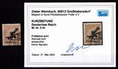Deutsches Reich Dienstmarken Deutsches Reich Dienstmarken 84 gestempelt Kurzbefund Weinbuch BPP MiNr. 84 gestempelt Kurzbefund Weinbuch BPP -