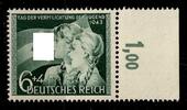 Deutsches Reich Deutsches Reich 843 postfrisch vom Oberrand MiNr. 843 postfrisch vom Oberrand -