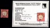 Deutsches Reich Deutsches Reich 4 gestempelt Ausgabemonat, Kurzbefund Sommer BPP MiNr. 4 gestempelt Ausgabemonat, Kurzbefund Sommer BPP -