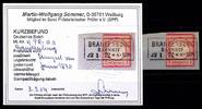 Deutsches Reich Deutsches Reich 4 gestempelt Ausgabemonat, Kurzbefund Sommer BPP MiNr. 4 gestempelt Ausgabemonat, Kurzbefund Sommer BPP -