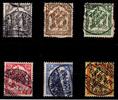 Deutsches Reich Dienstmarken D 9-14 gestempelt -