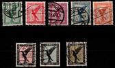 Deutsches Reich 378-384 gestempelt -