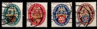 Deutsches Reich 398-401 gestempelt -