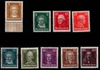Deutsches Reich Deutsches Reich 386, 389-392, 394-397 mit Falz MiNr. 386, 389-392, 394-397 mit Falz -
