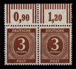 Alliierte Besetzung Alliierte Besetzung 913 y W OR postfrisch Paar, geprüft Schlegel BPP MiNr. 913 y W OR postfrisch Paar, geprüft Schlegel BPP -